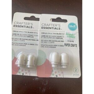 We R Memory Keepers Circle Spin & Trim Refill Blades 2/Pkg Lot Of 2